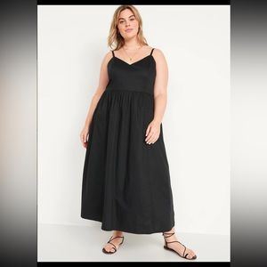 Old Navy Cotton Poplin Cami Maxi Swing Dress